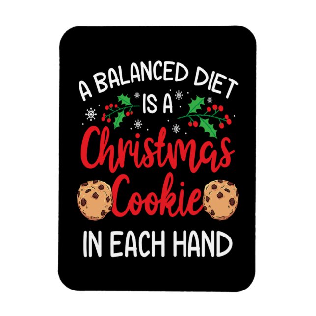 Imán Navidades Cookie Gracioso Regalo navideño navideño (Vertical)