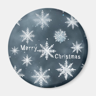 Imán Navidades copos de nieve, personalizados