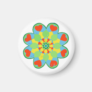 Imán Navidades Corazón Mandala