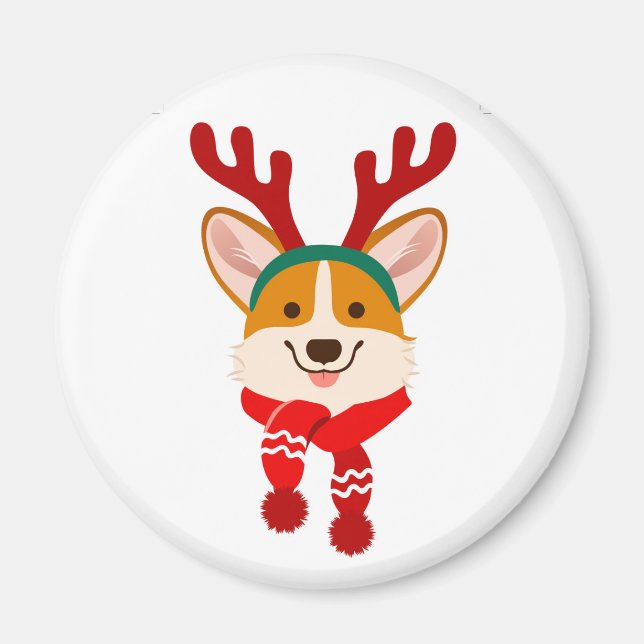 Imán Navidades Corgi (Frente)
