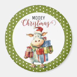 Imán Navidades Cow Pun