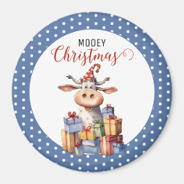 Imán Navidades Cow Pun