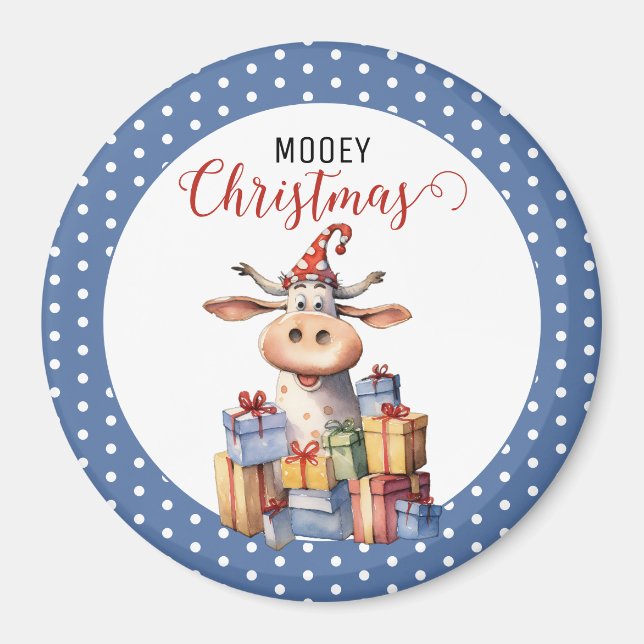 Imán Navidades Cow Pun (Frente)