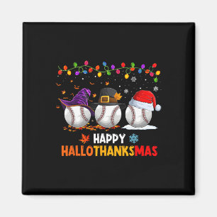 Imán Navidades de Acción de Gracias Hallotha de Béisbol