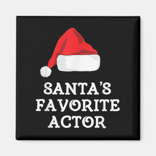 Imán Navidades de actriz favorita de Papá Noel