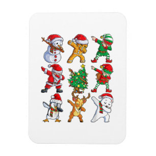 Imán Navidades de amigos de Dabbing Santa Elf Chicas ho