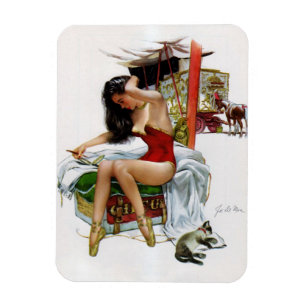 Imán Navidades de arte ventilado Circus Beauty Chica de