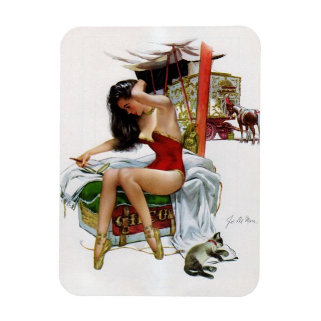 Imán Navidades de arte ventilado Circus Beauty Chica de (Vertical)