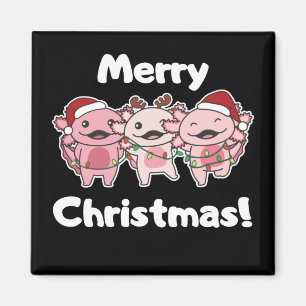Imán Navidades de Axolotl se burlan de Axolotls Feliz M
