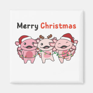Imán Navidades de Axolotl se burlan de Axolotls Feliz N