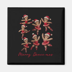 Imán Navidades de ballet de bailarinas Gingerbread