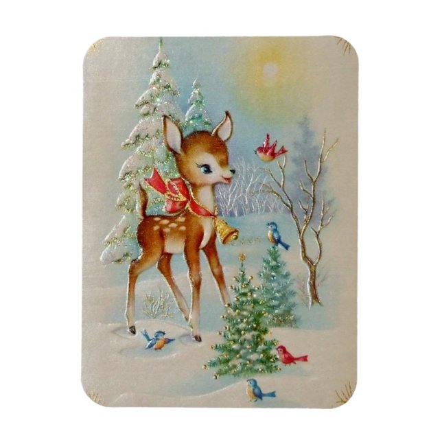 Imán Navidades de bebés ventilado Cheer Deer (Vertical)