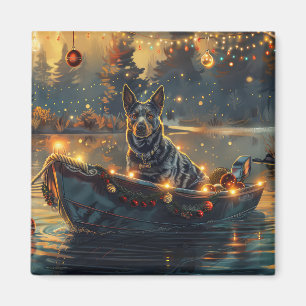 Imán Navidades de Blue Heeler