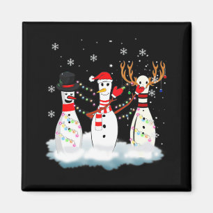 Imán Navidades de boliche Pajama enciende a los renos S