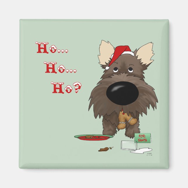 Imán Navidades de Cairn Terrier (Frente)