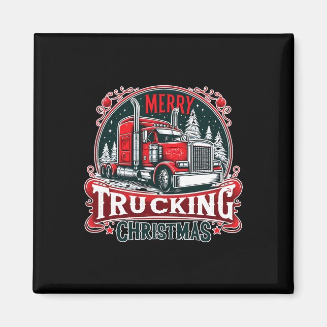 Imán Navidades de camiones Guay Conductor de camiones F (Frente)