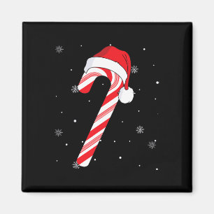 Imán Navidades De Caña De Candy Rojo Y Blanco Funny Xma