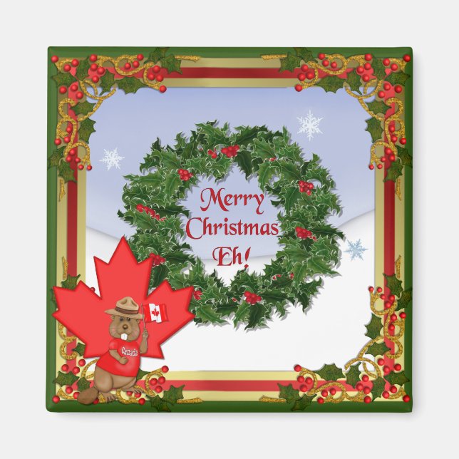 Imán Navidades de Canadá (Frente)