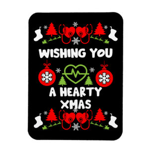 Imán Navidades de cardiología Regalos de personal médic