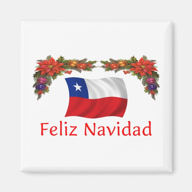 Imán Navidades de Chile (Frente)