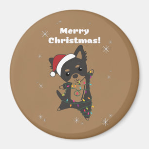 Imán Navidades de Chiwawa Perro Animales de Invierno Pe