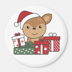 Imán Navidades de ciervos regalan animales de invierno