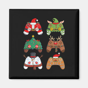 Imán Navidades de control de juegos de Santa Elf se bur
