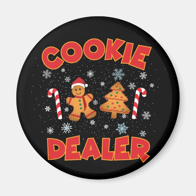 Imán Navidades de Cookie Baking Crew (Frente)