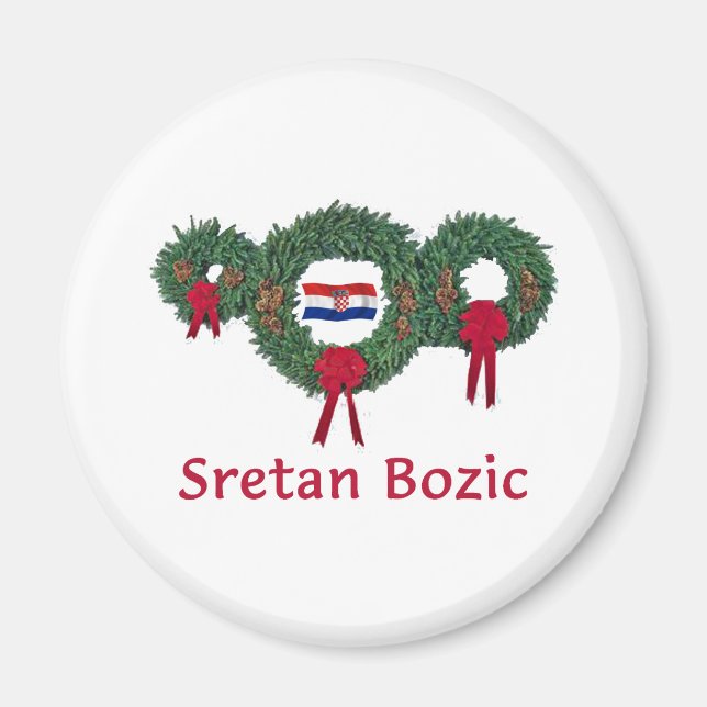 Imán Navidades de Croacia 2 (Frente)