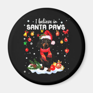 Imán Navidades de Dachshund Cute