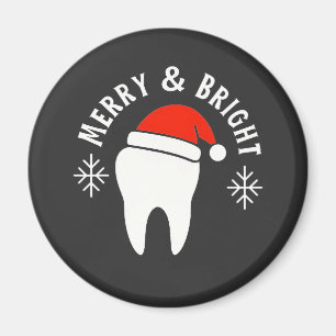 Imán Navidades de Dentología Dental Brillante y Moro