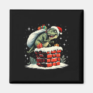 Imán Navidades de Dinosaurios Santa Xmas