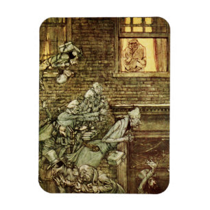 Imán Navidades de Ebenezer Scrooge Dickens Carol Vintag