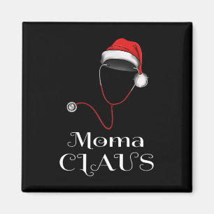 Imán Navidades de enfermería Moma Claus Matching Pajama