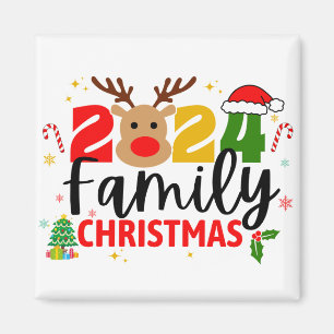 Imán navidades de familia 2024