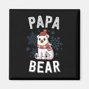 Imán Navidades De Familia Papa Bear Vacaciones De Oso P