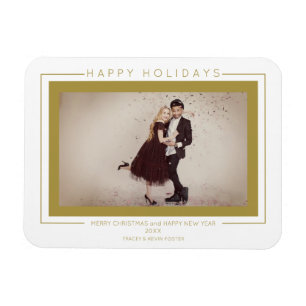 Imán Navidades de fotografía de Custon Moda tipografía 