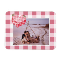 Navidades de fotografía Personalizado de Cute Pink