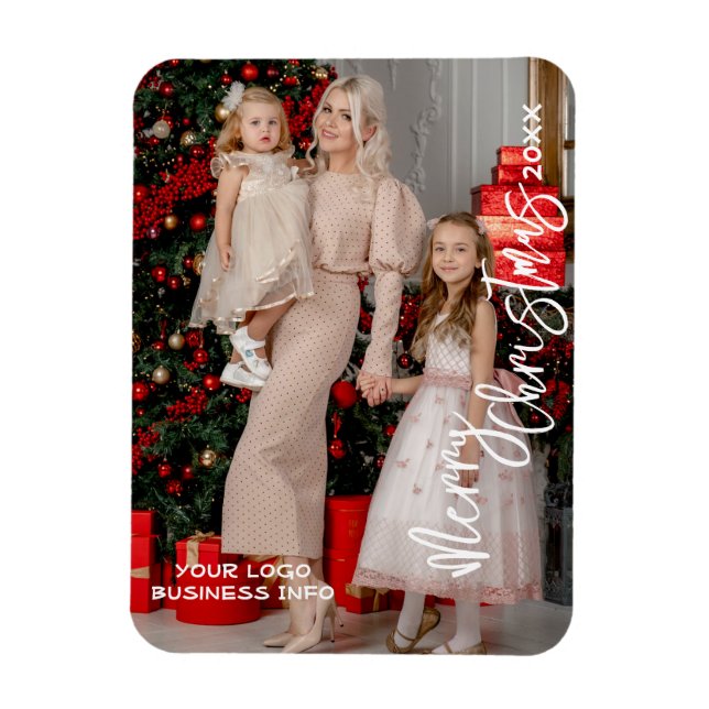 Imán Navidades de fotografía personalizado Magnet, logo (Vertical)