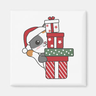 Imán Navidades de gato regalan animales de invierno imá