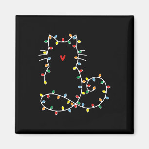 Imán Navidades De Gatos Cuidados Iluminan Regalo De Ca