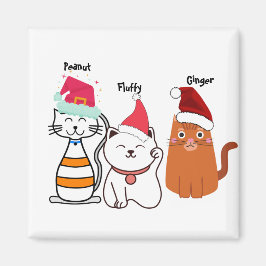 Imán Navidades de gatos de Personalizado Kitty