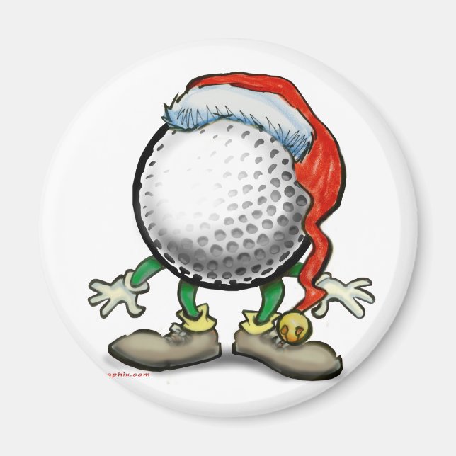 Imán Navidades de golf (Frente)
