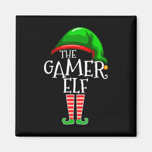 Imán Navidades de grupo de coincidencia de familia Elf 