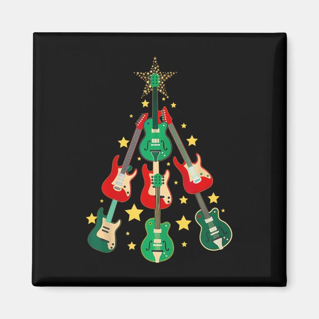 Imán Navidades de Guitarra navideña de Guay Guitar Aman (Frente)