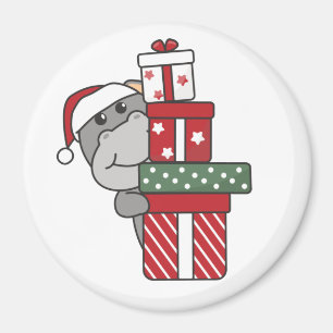 Imán Navidades de Hippo entregan animales de invierno H