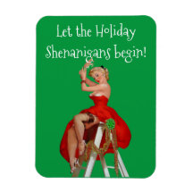 Navidades de Holiday Shenanigans Retro Pinup