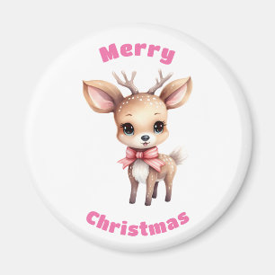 Imán Navidades de Ilustracion de Personalizado de cierv