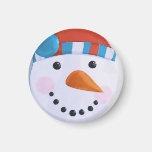 Imán Navidades de invierno Snowman Carrot Nose