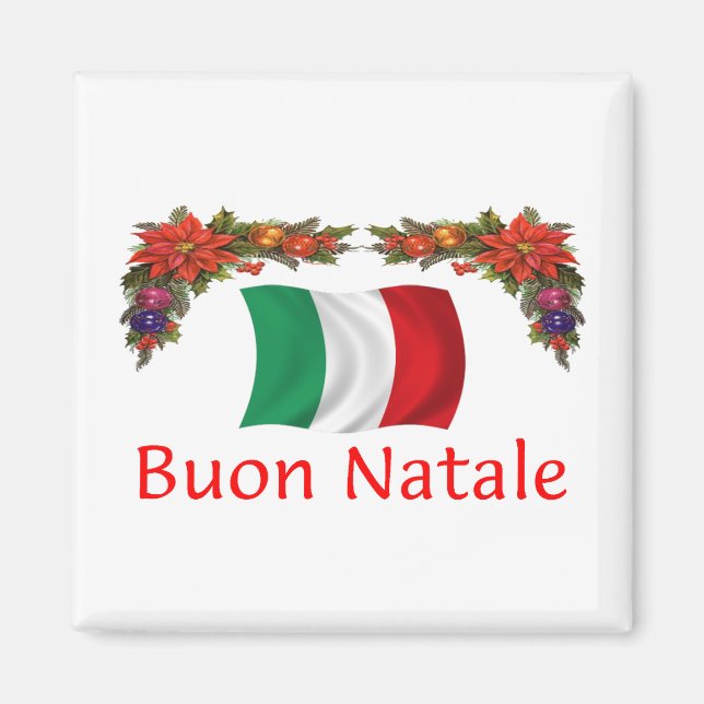 Imán Navidades de Italia (Frente)